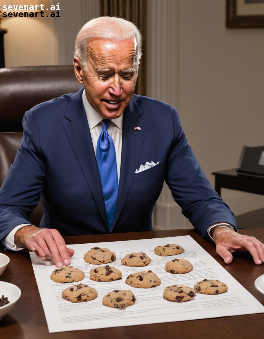 humor, prank, teleprompter, joe biden, chocolate chip cookies, usa