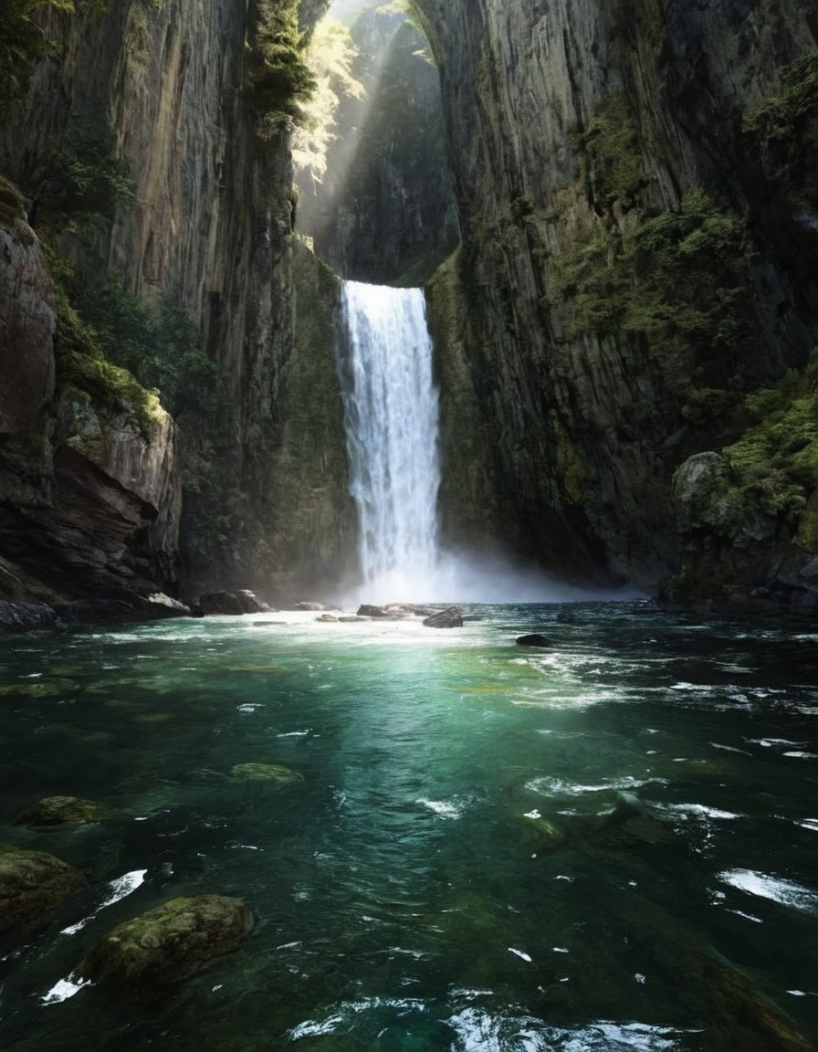 landscape, paradise, waterfall, nature, adventure, explore, travel, travelling, photography, gif, gifs, photographers on tumblr, aesthetic, cottagecore, fairycore, fairy, naturecore