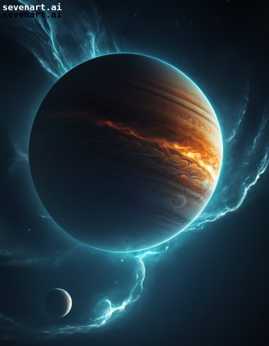 gas giant, planet, space, moons, astronomy, stars