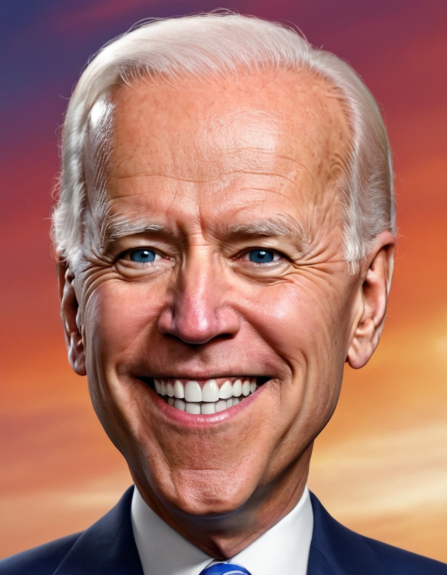 joe biden, caricature, smile, politics, president, parody