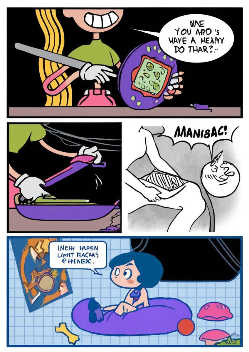 comic, sailormoon, doll, gore, horror, tamagotchi, toys, webcomic