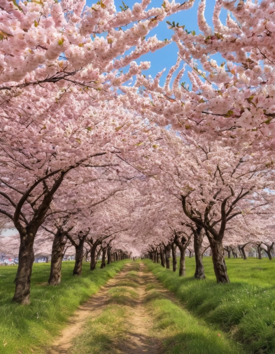 nature, cherry blossoms, spring, flowers