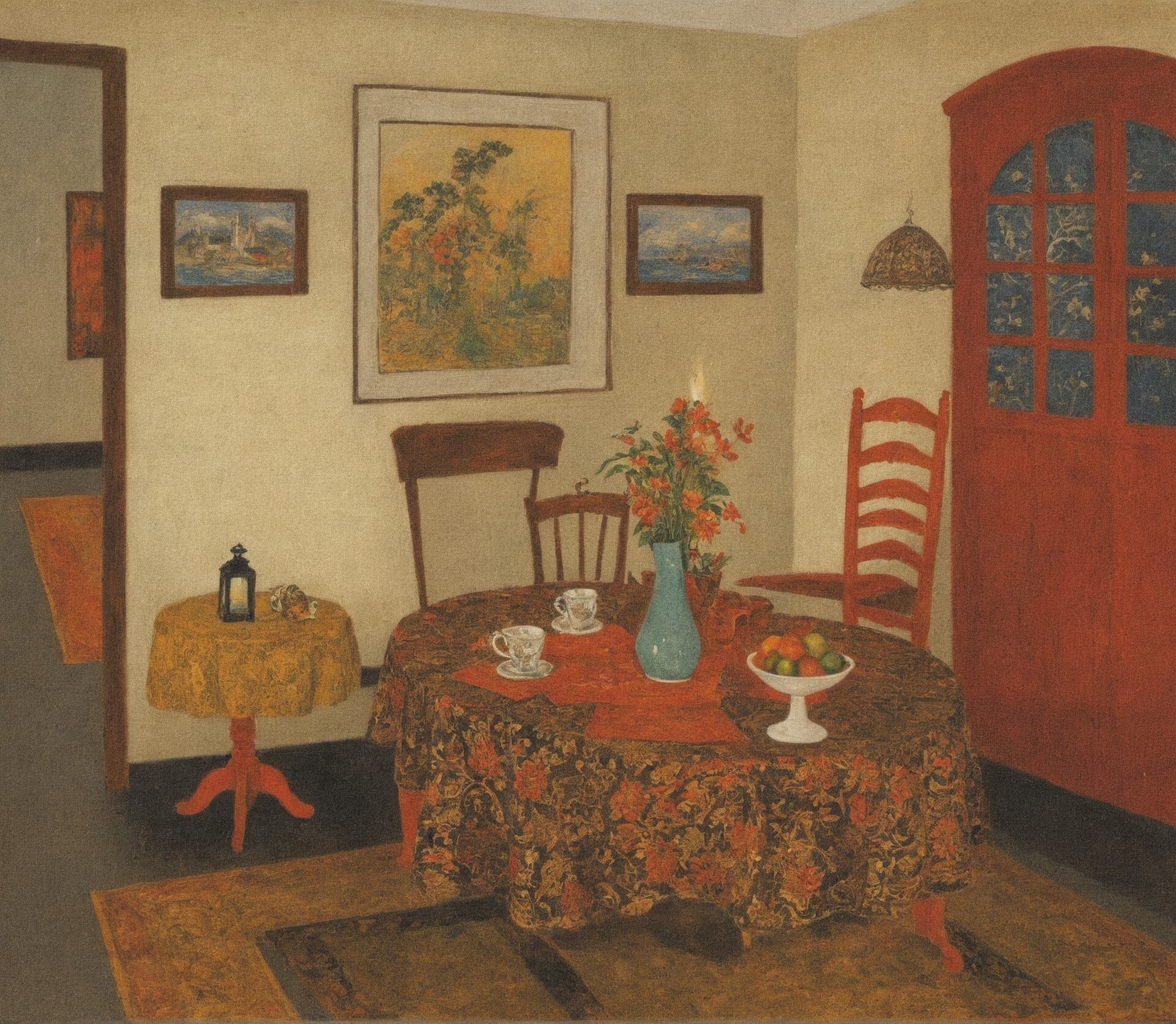 art, painting, fine art, paintings of interiors, paintings of domestic interiors, art history, léon de smet, the painted room art blog, artwork, art appreciation, oil painting, belgian artist, artist's home, art blogs on tumblr, art lovers on tumblr, impressionism