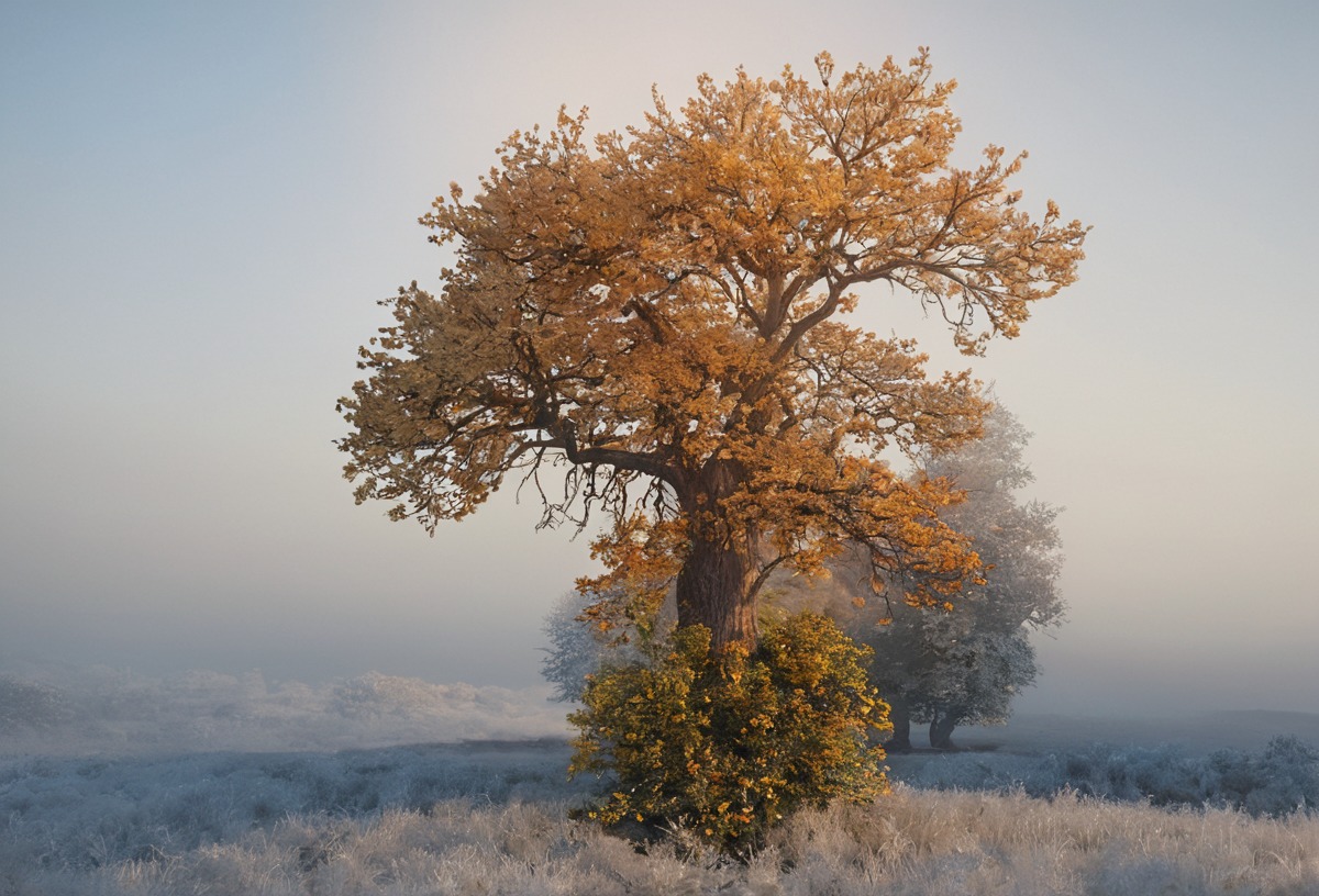 autumn, background, dreamy, fog, frosty, photography, stock, tree, ravenslane