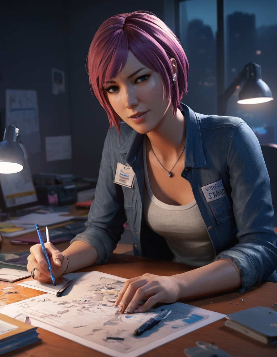 video games, chloe price, life is strange, working, passion, games, girls from games