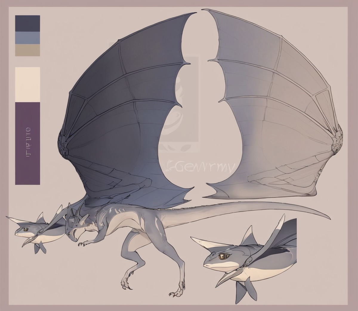 auction, beast, creature, dragon, mythology, wyvern, adopt, adoptable, character, characterdesign