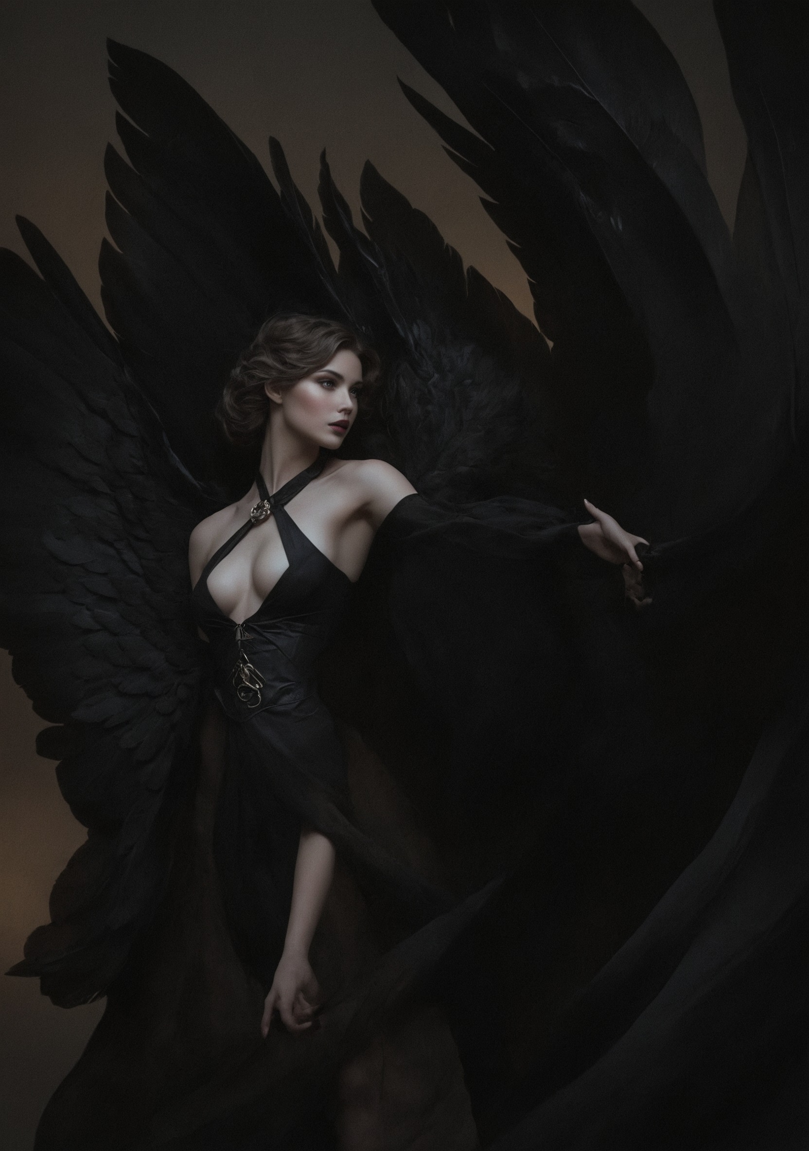 art, illustration, digital art, dark art, fantasy, devil, demon, wings, satan, romance, not but like