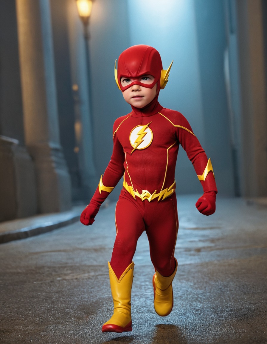 the flash, superhero, barry allen, childhood, dc comics