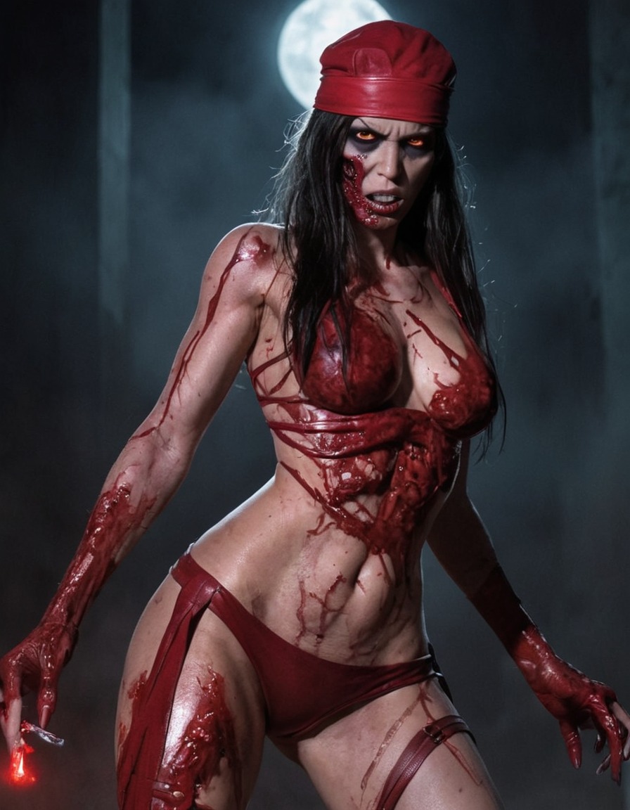 zombie, elektra (marvel comics), undead, supernatural, reanimation, marvel comics, comic books