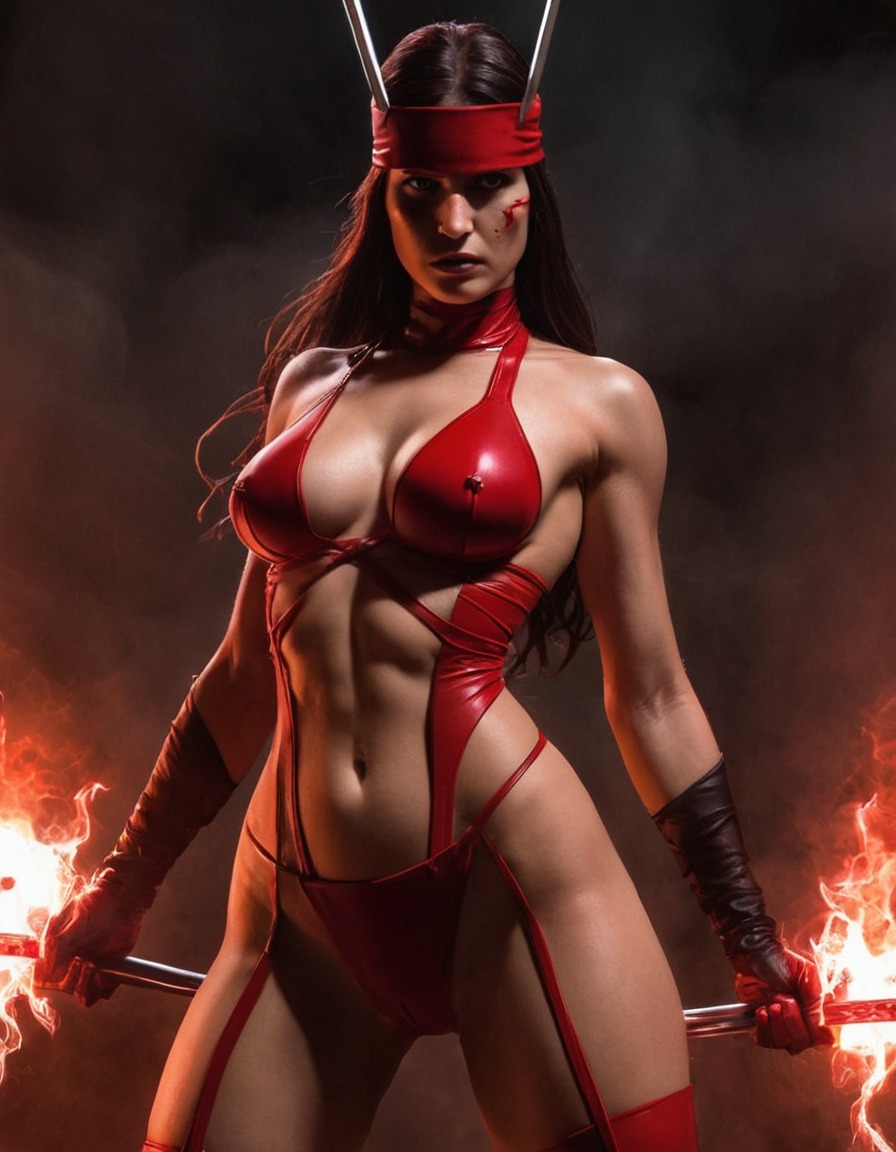 elektra natchios, marvel comics, superhero, villain, assassin, martial artist