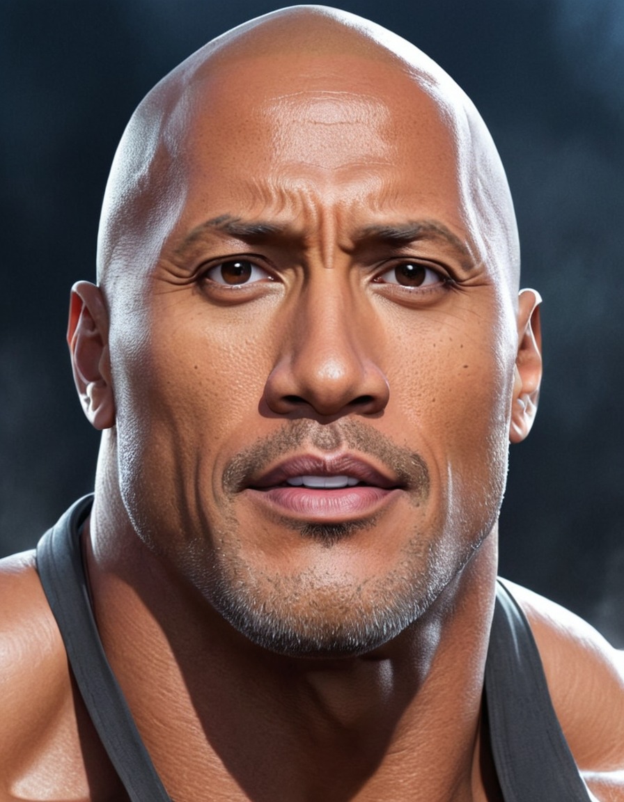 dwayne johnson, anime, hero, reimagined