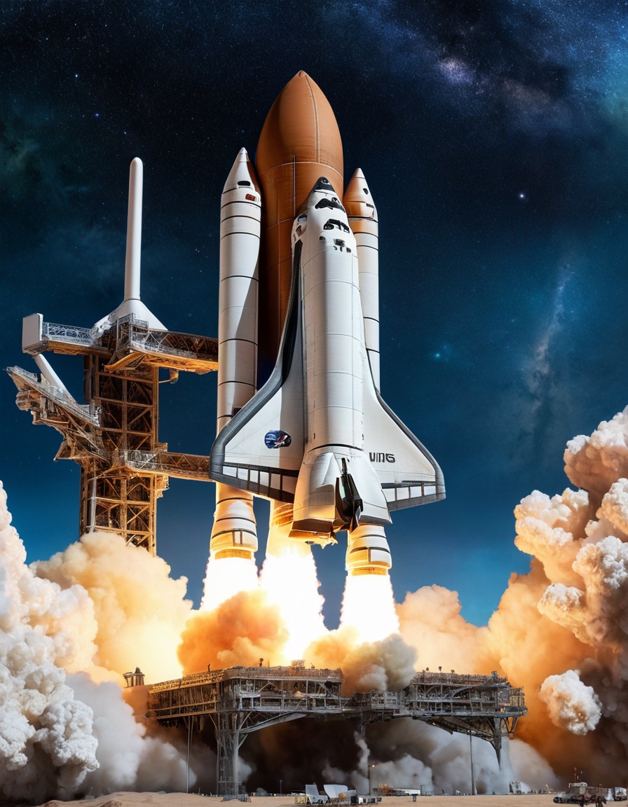 space shuttle, launch, tapestry, nasa, spacecraft, medieval, art