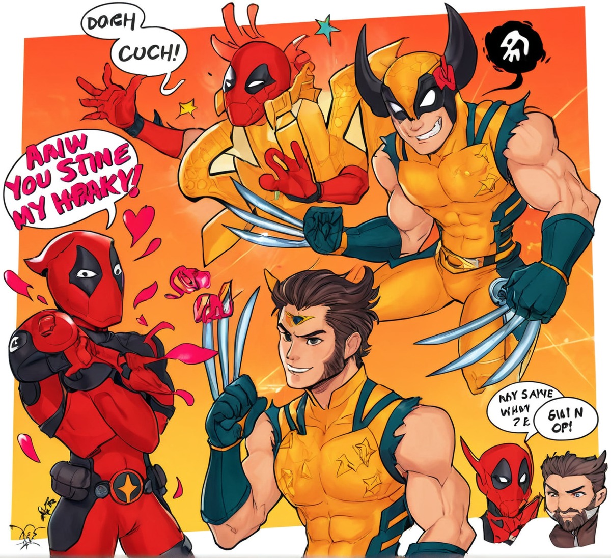 deadpool, xmen, disney, marvel, wolverine, deadclaws, deadpool3, deadpoolandwolverine, deadpoolfanart, poolverine