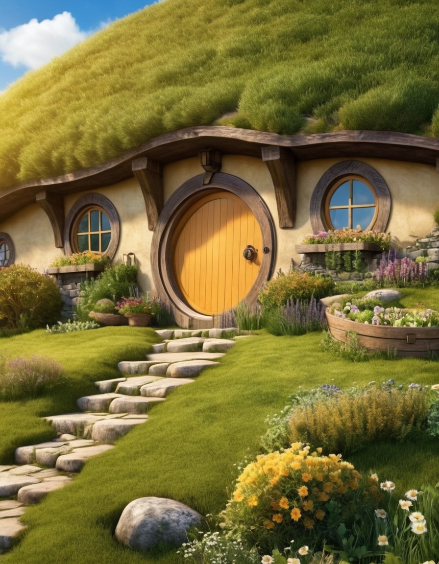 the shire, bag end, tolkien, fantasy, hobbiton, john tolkien, tolkien