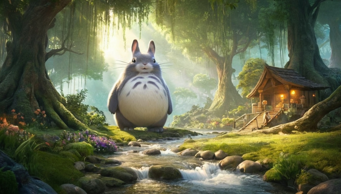 wallpaper, cute, nature, neighbor, soft, totoro