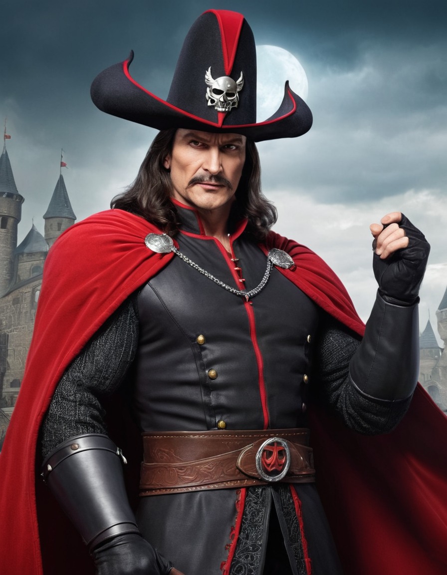 vlad the impaler, superhero, caricature, funny