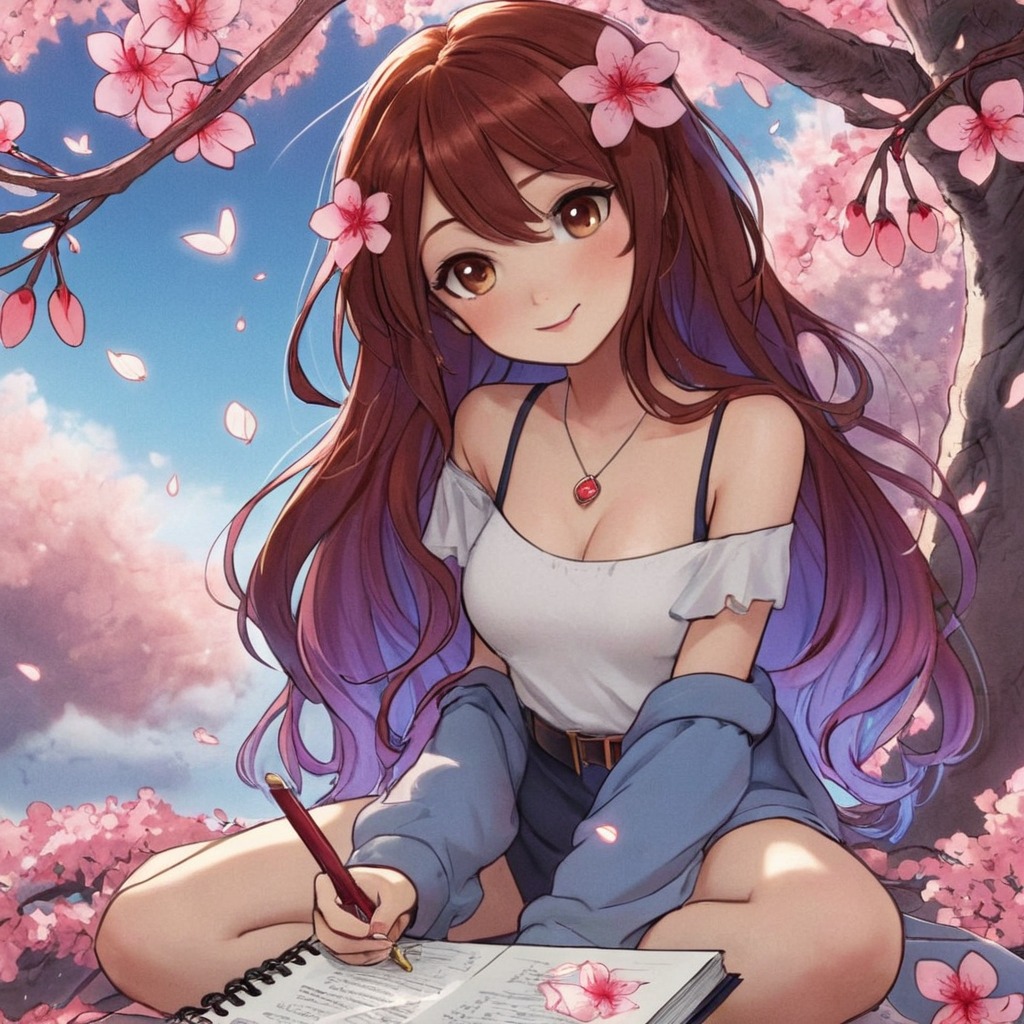 anime, animegirl, digitalart, characterdesign, originalcharacter, cutekawaii, animeart, artcommunity, cherryblossom, cuteart, dalle, dalle3, digitalillustration, illustration, kawaii, mangastyle, sketchbook, casualoutfit, aiart, whimsicalart, blossomart, doodleday, springvibes, pastelaesthetic, animeaesthetic