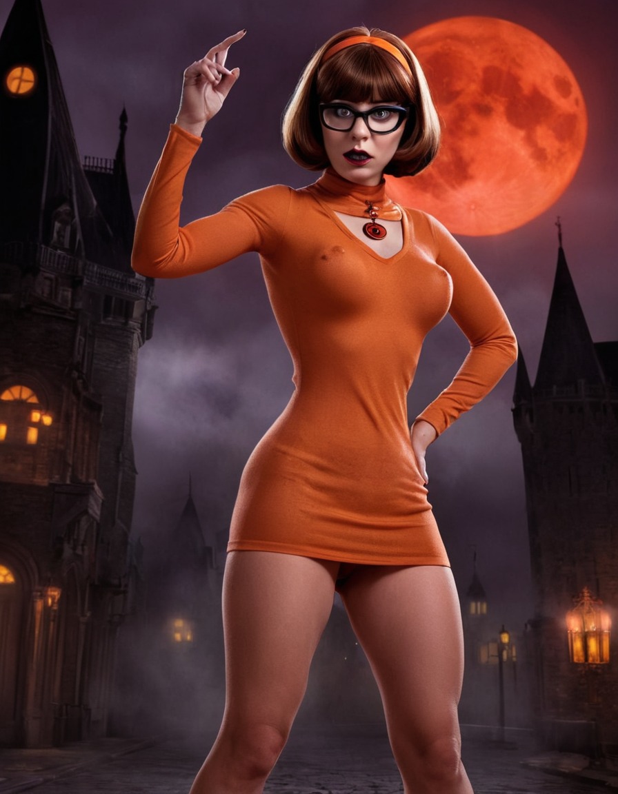 vampire, velma dinkley, scooby-doo, fictional character, mystery solver