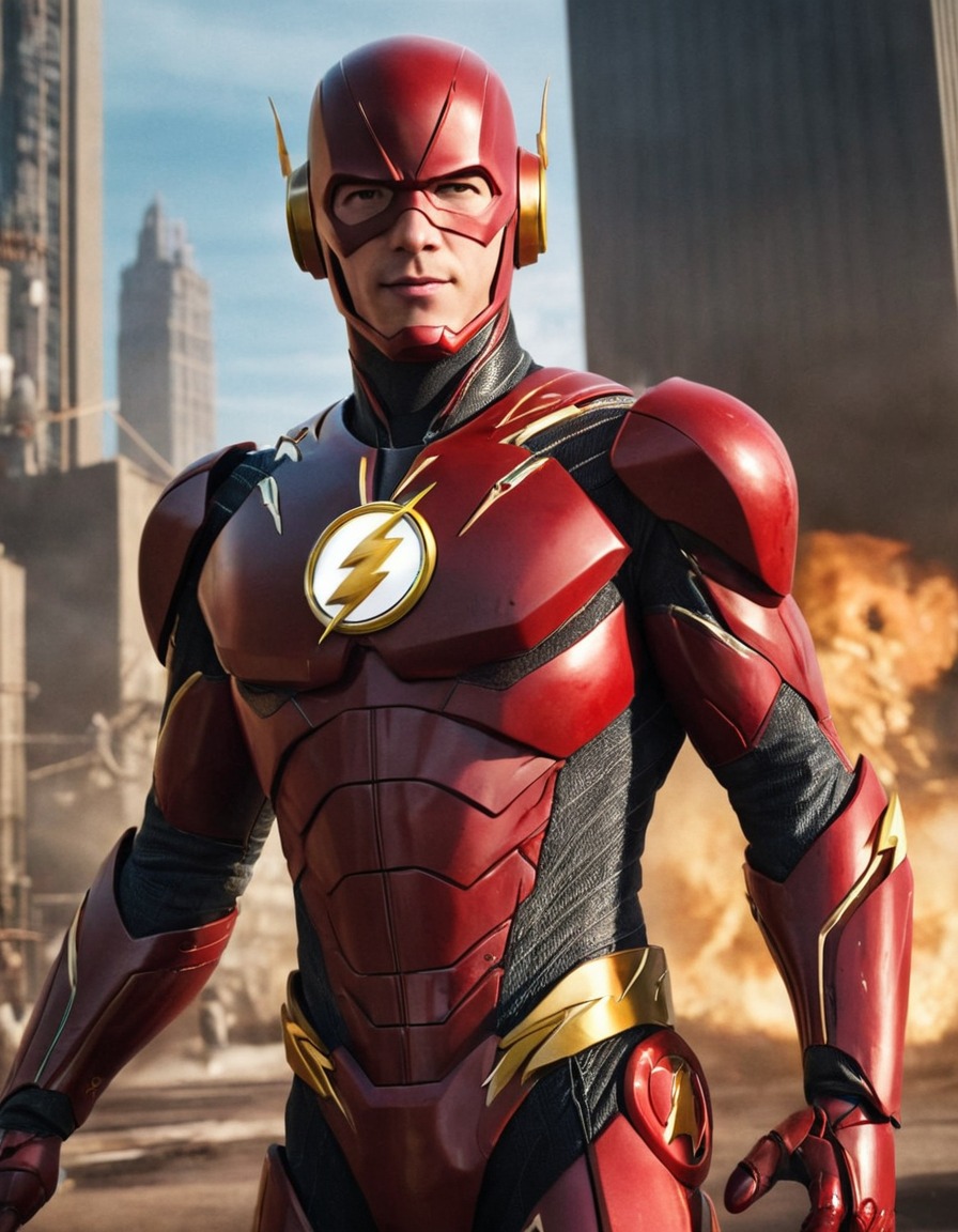 the flash, robot, superheroes, science fiction, dc comics, technology, innovation