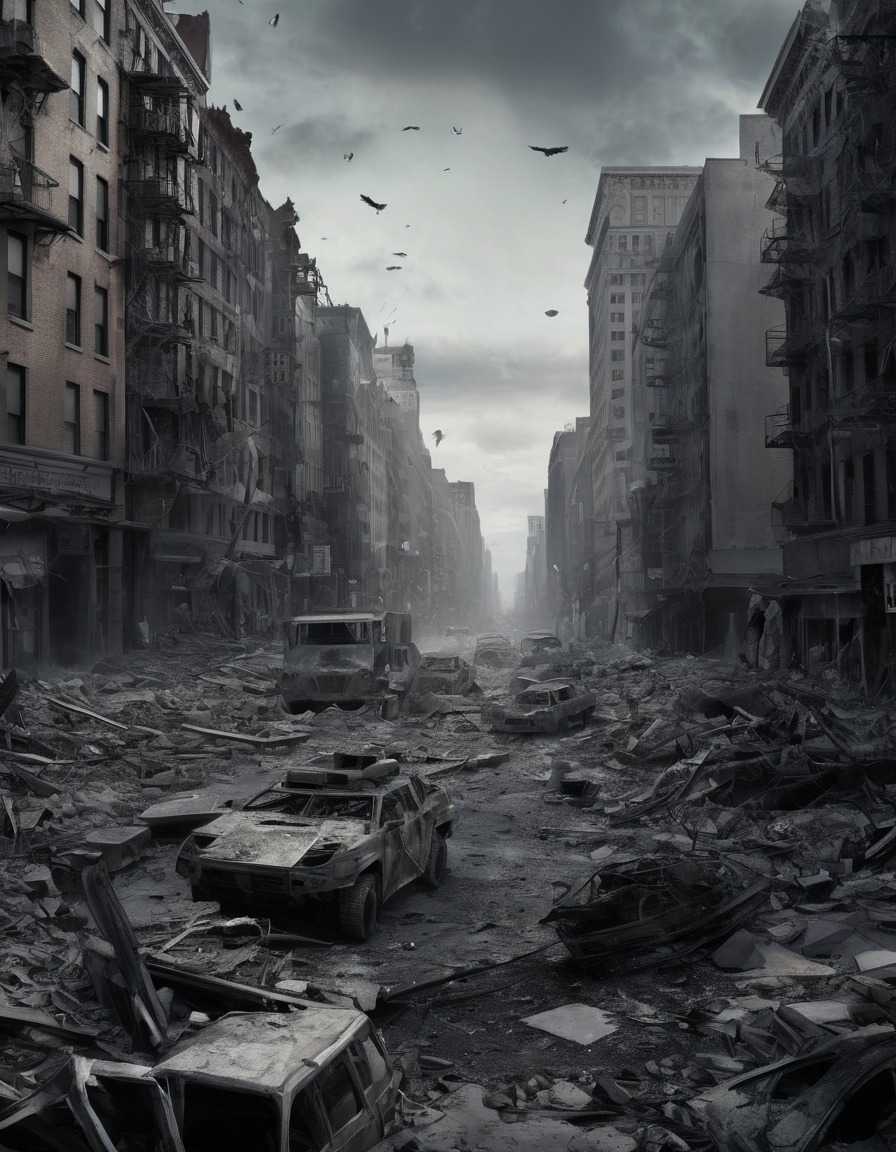 war, devastation, usa, city, rubble, despair