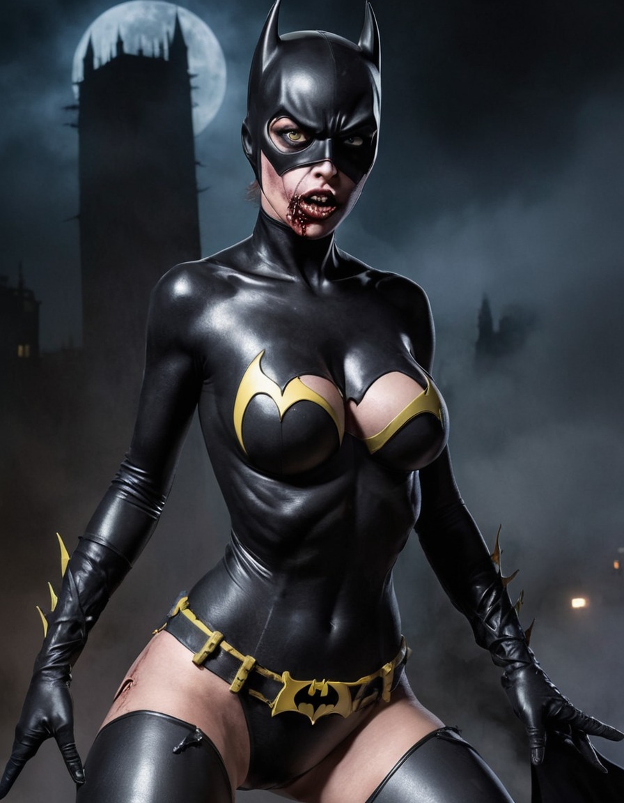 zombie, batgirl (dc comics), undead, transformation, horror, dc comics