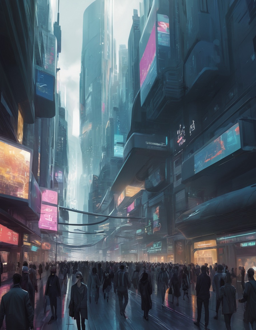 future, city, street, fashion, technology, modern city