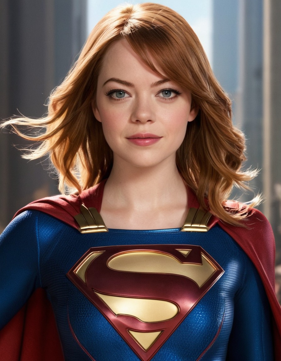 emma stone, actress, supergirl, superhero, entertainment, film, celebrity