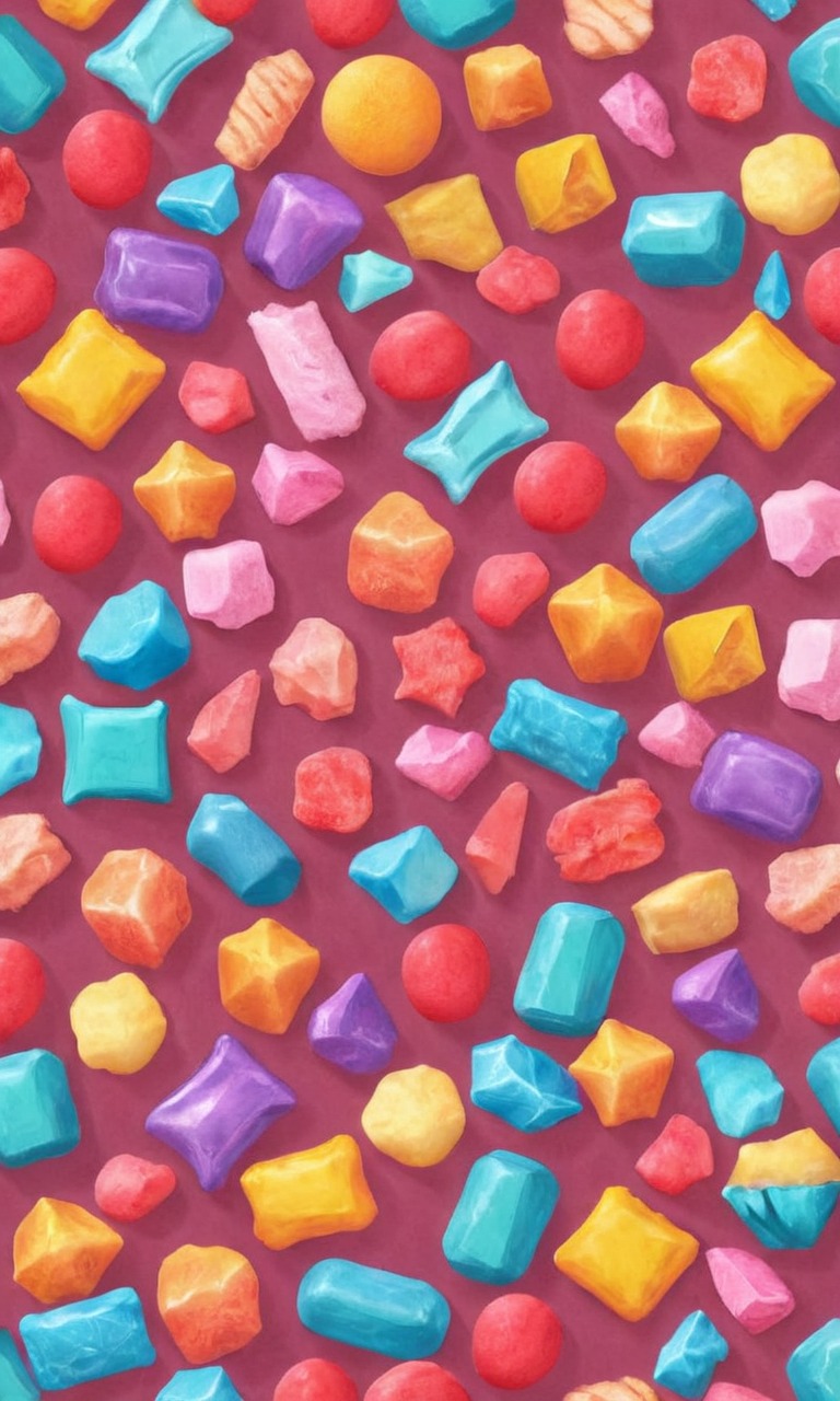 wallpaper, candy, pixelated, sweets