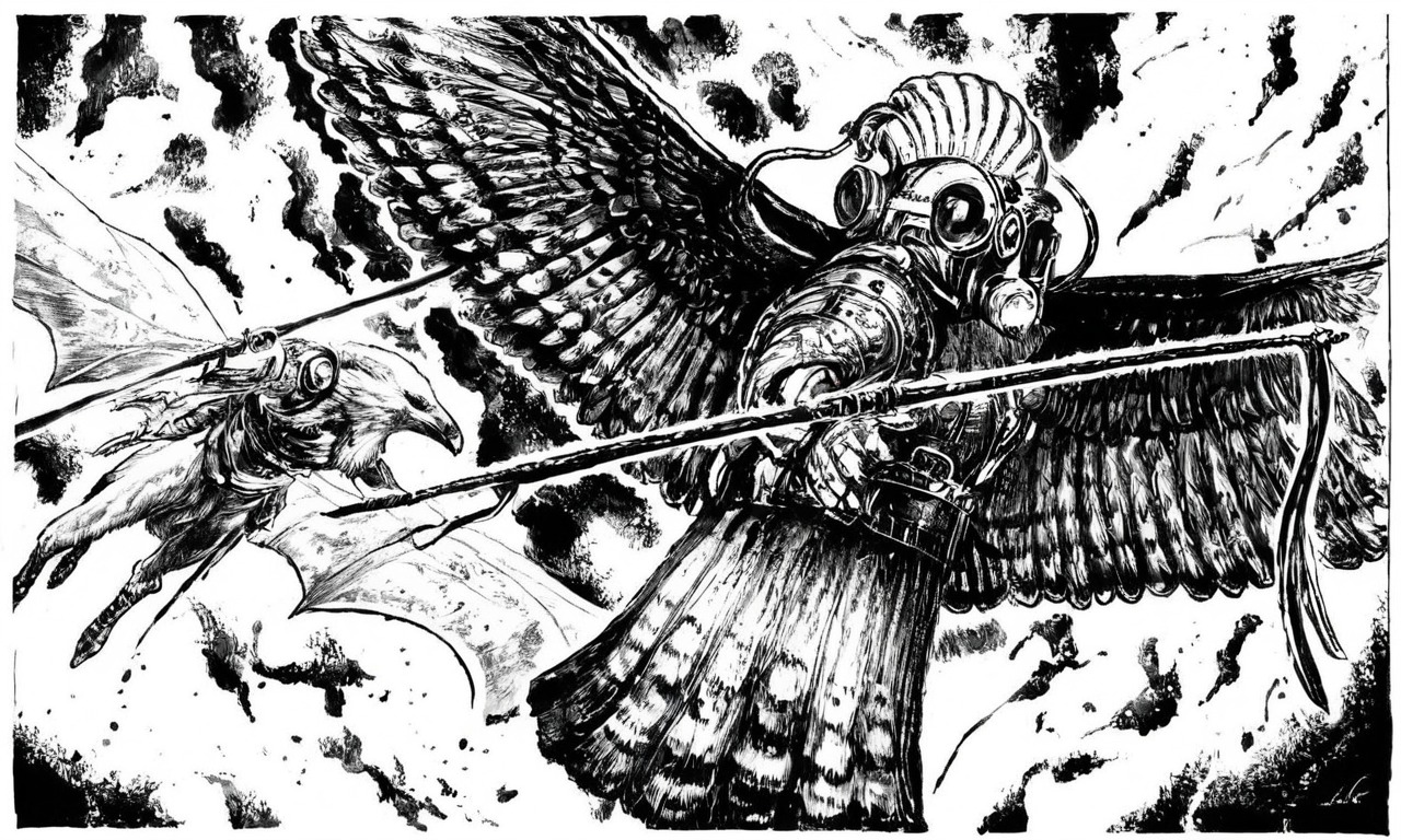 warrior, bird, traditionalart, ink, fantasyart, fighter, battle, blackandwhite, blackandwhitedrawing, details, drawing, fantasy, fantasydrawing, illustration, inkart, lineart, linework, mangastyle, owl, traditionaldrawing, inkstyle