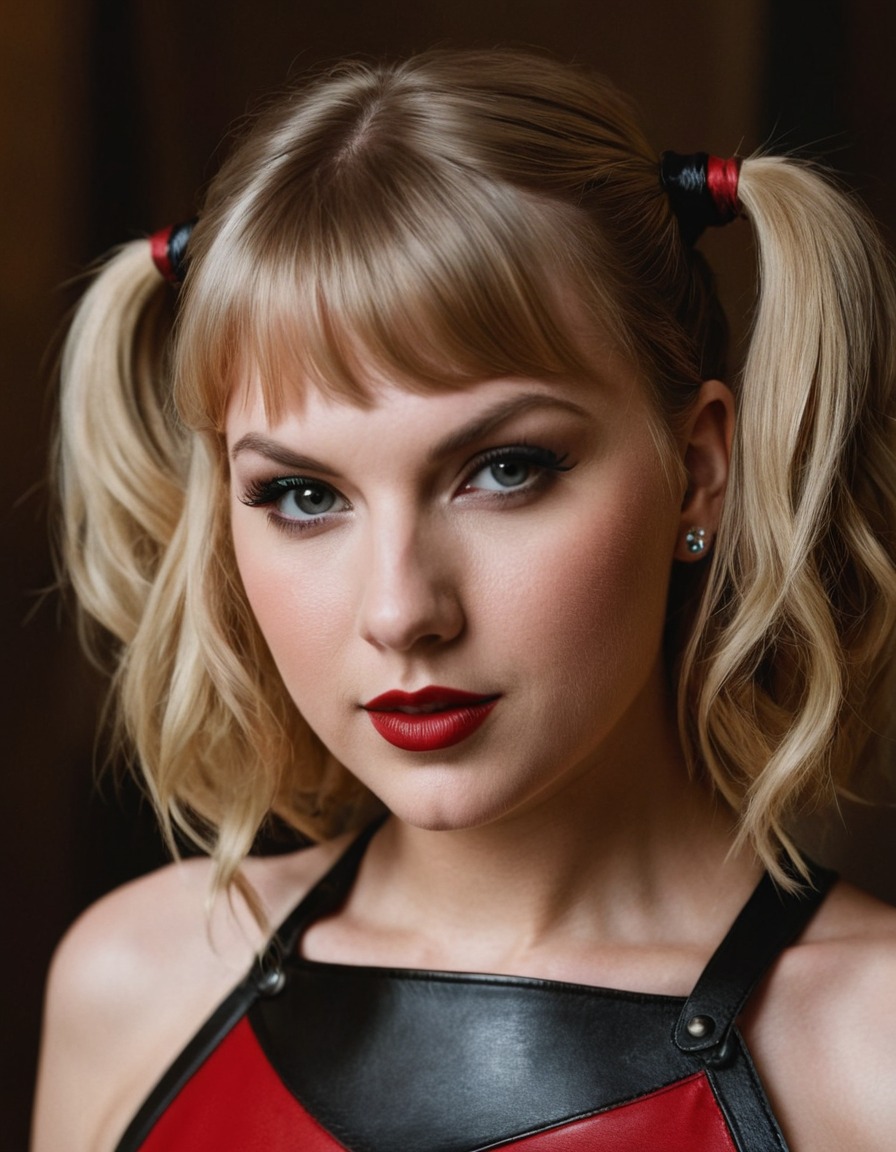 taylor swift, harley quinn, dc comics, character portrayal, entertainment, music artist