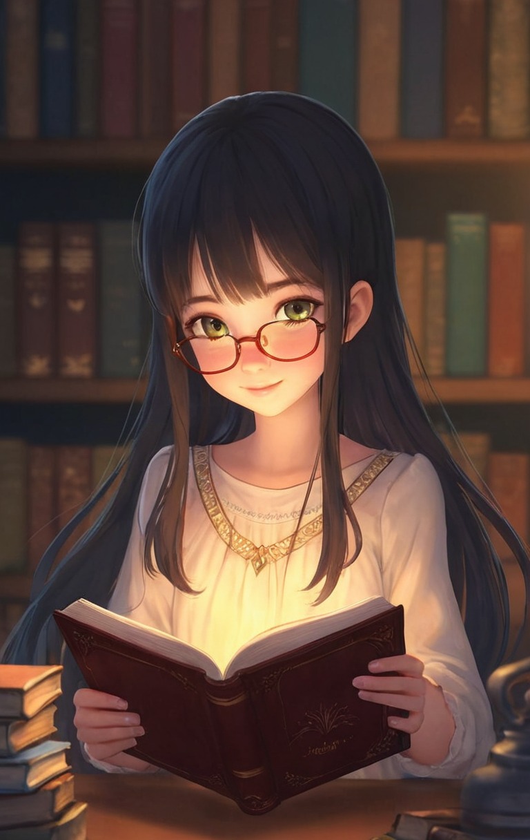 anime, animegirl, magic, fanart, books, animedrawing, animelove, animestyle, bookworm, cuteanimegirl, hairstyle, wallpaper, wallpaperanime