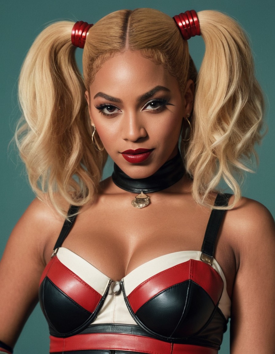 harley quinn, beyoncé, dc comics, superheroes, villains, celebrities