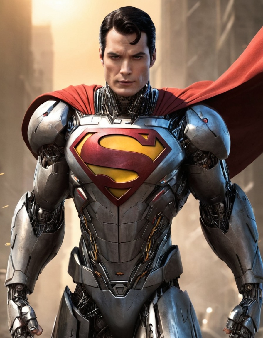 superman, robot, dc comics, superhero, kryptonian, artificial intelligence