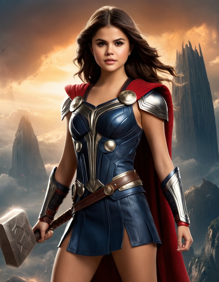 selena gomez, thor, marvel, superhero, celebrity, actress