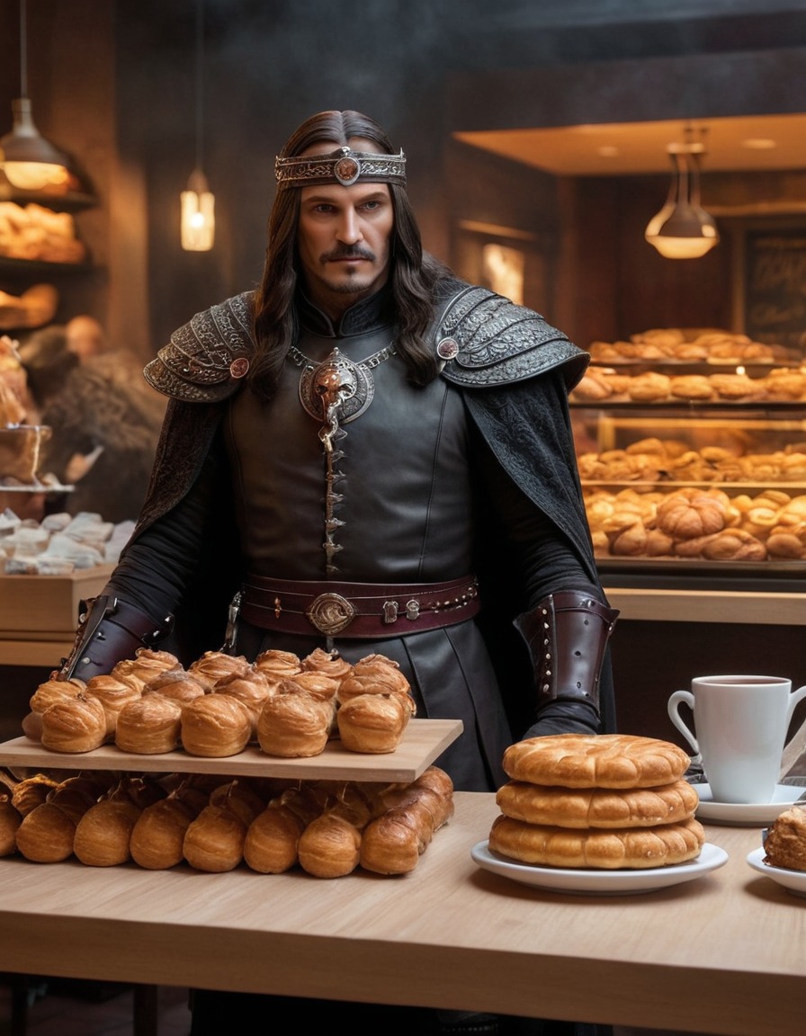 vlad the impaler, coffee shop, pastries, humor