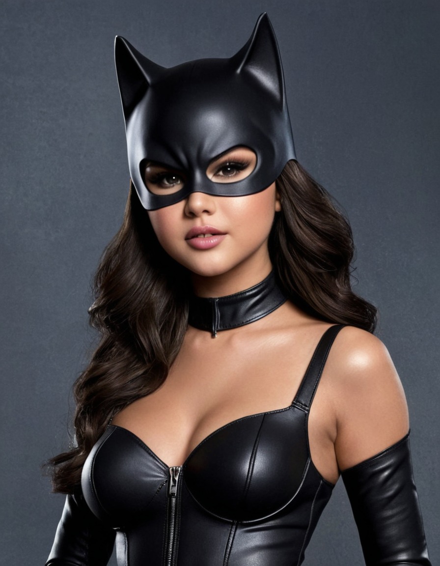 catwoman, selena gomez, batman, superhero, movie, actress