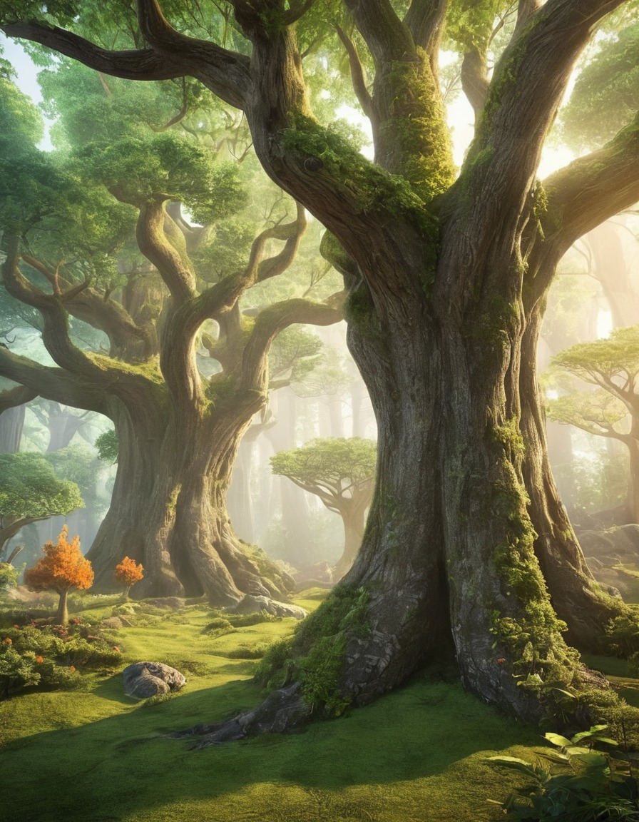 magical, woodland, mystical, communication, trees, animals, nature