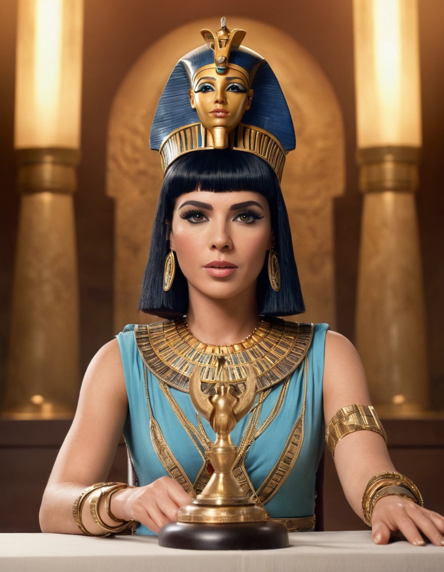 cleopatra, press conference, world leader, 21st century, power, ancient egypt