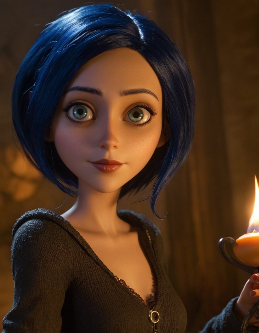 coraline jones, fictional character, beauty, real-life, woman, movie character