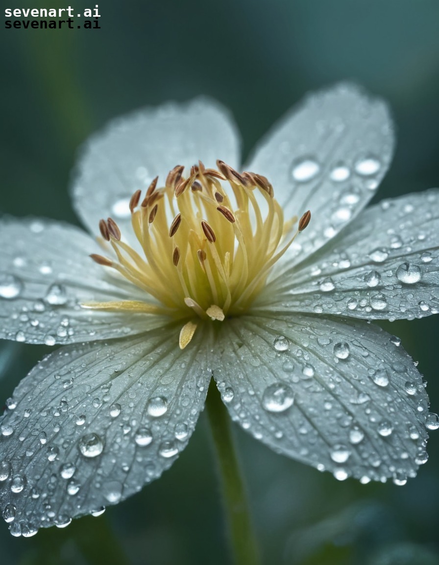 nature, flower, macro photography, delicate, morning dew