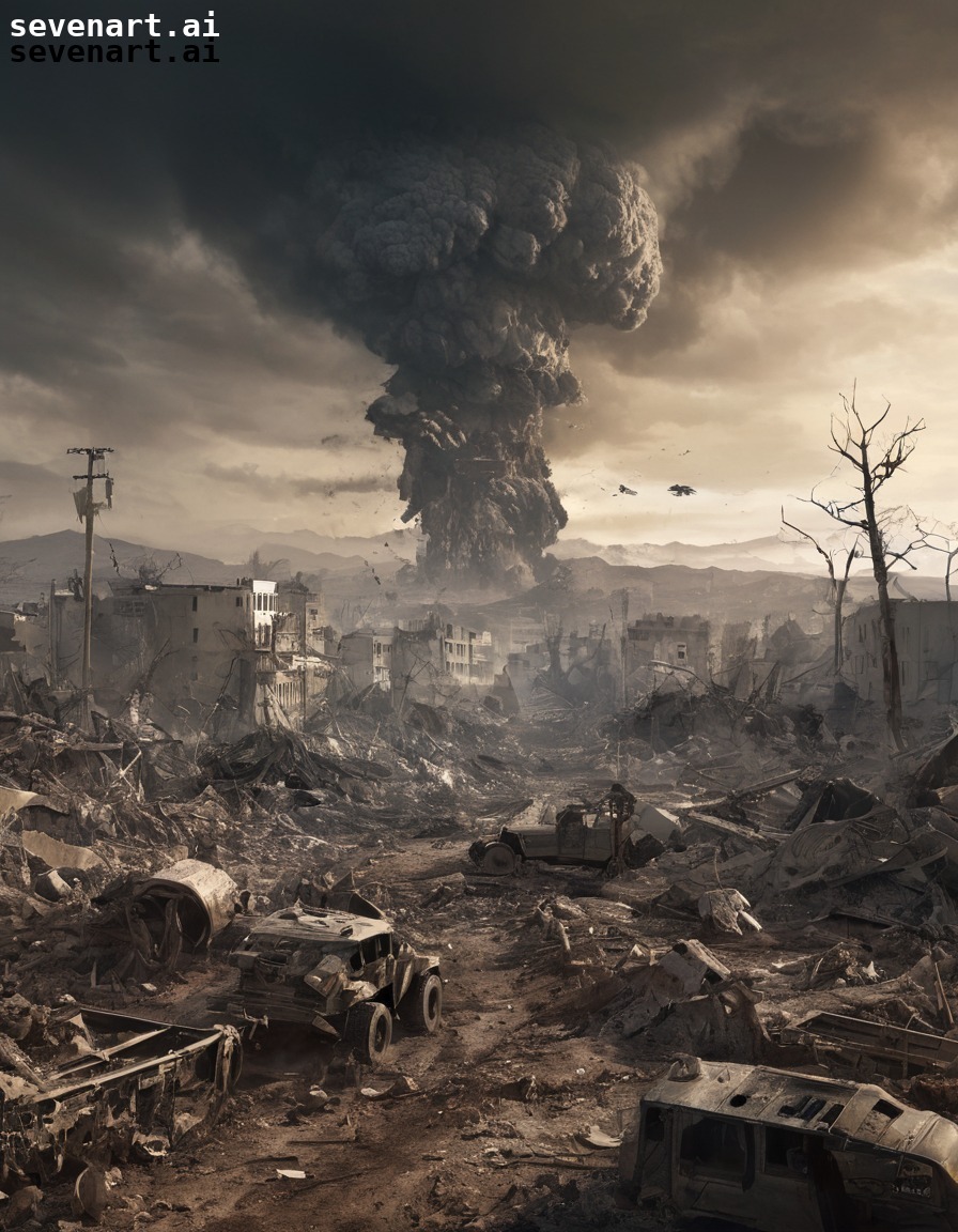 destruction, nature, war, bombs, pollution