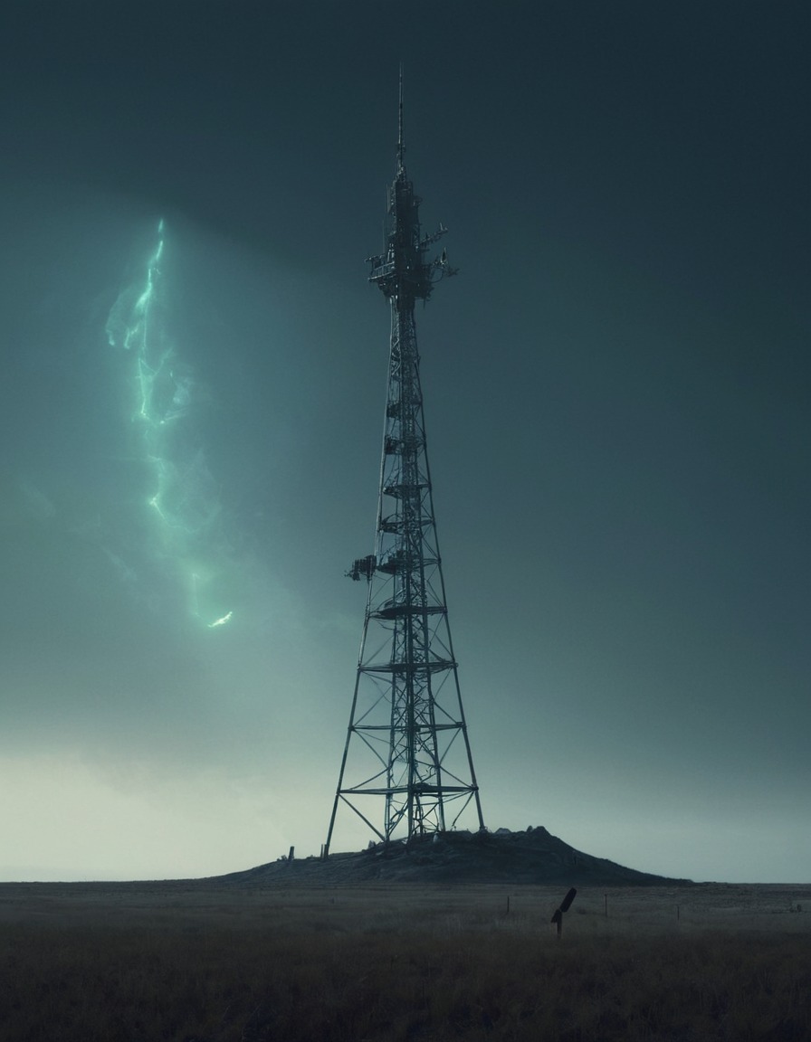 radio tower, broadcasting, morse code, communication, mystery, fallout, games, tv shows, amazon prime