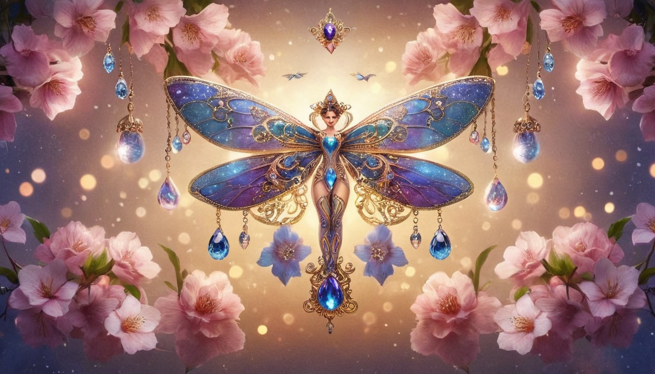 digitalart, fantasyart, butterflies, digitalpainting, wallpaper, decoration, dragonfly, forsale