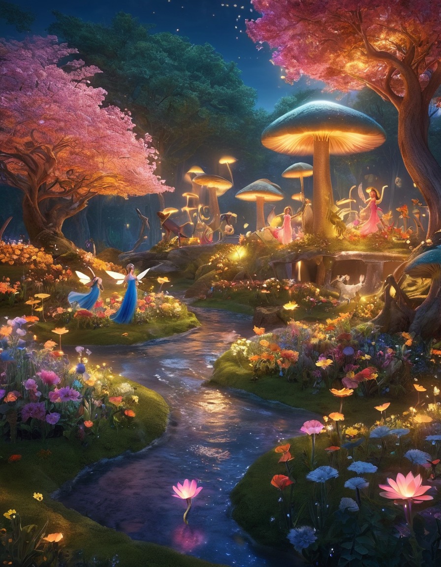 magical, garden, fairies, talking animals, enchanting, fantastic