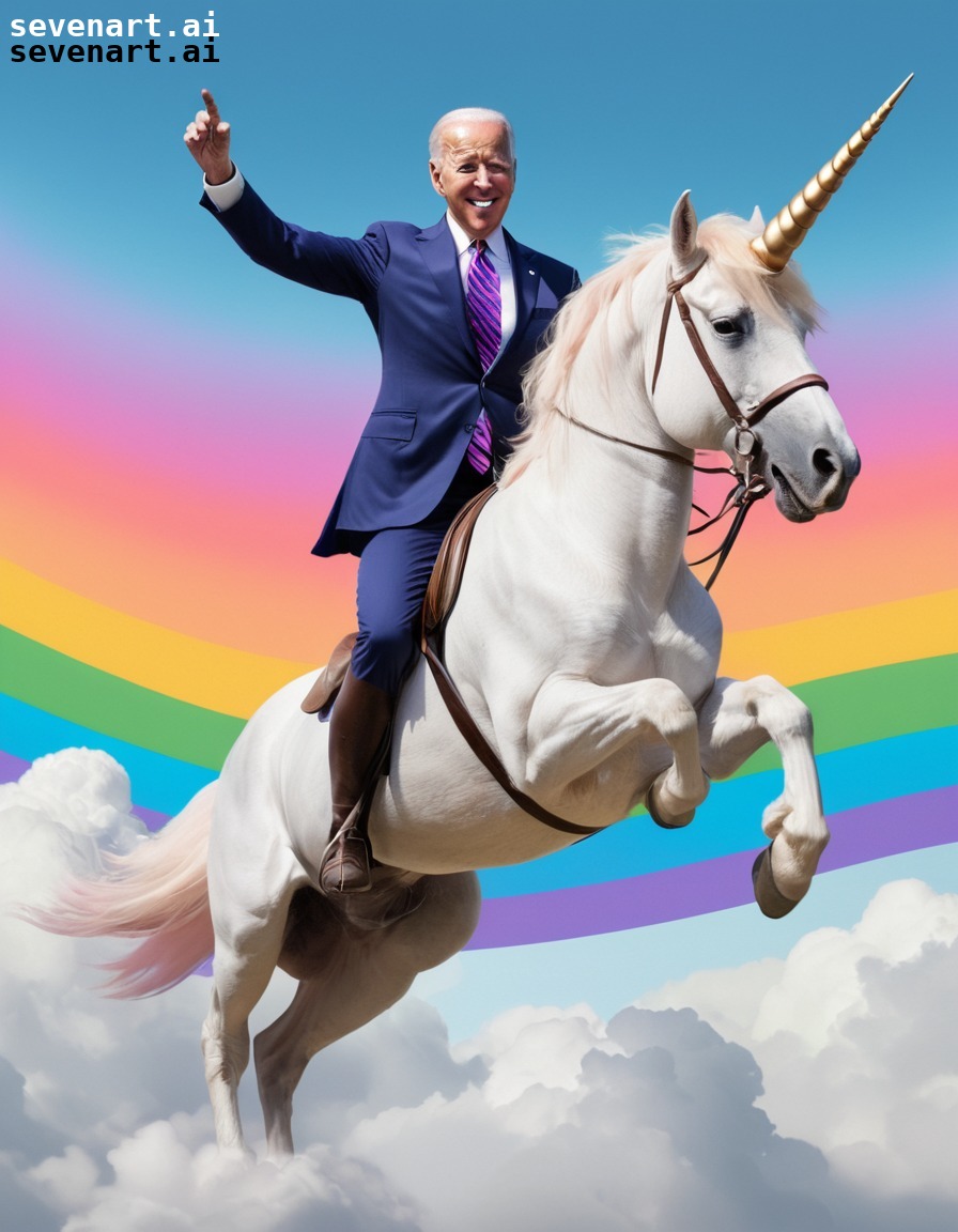 fantasy, whimsical, magical, imagination, dreamy, joe biden, usa