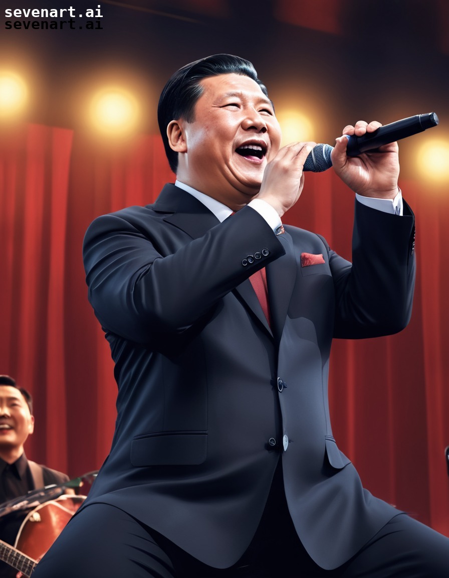 xi jinping, karaoke, singer, rock, performance, china