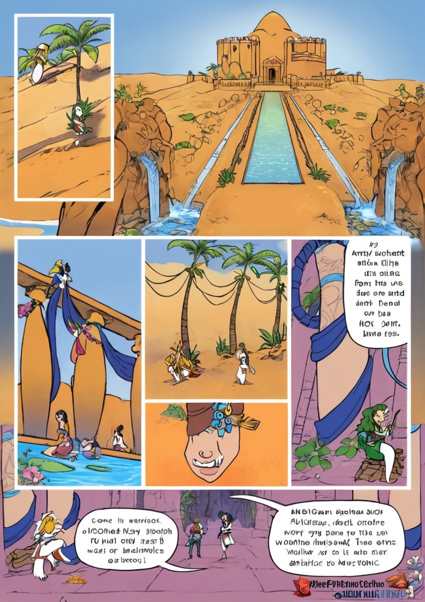 comic, anthro, basa, desert, egyptian, erotic, fantasy, female, fennec, fox, furry, goat, ibex, male, palace, prophecy, pyramid, shen, patreon