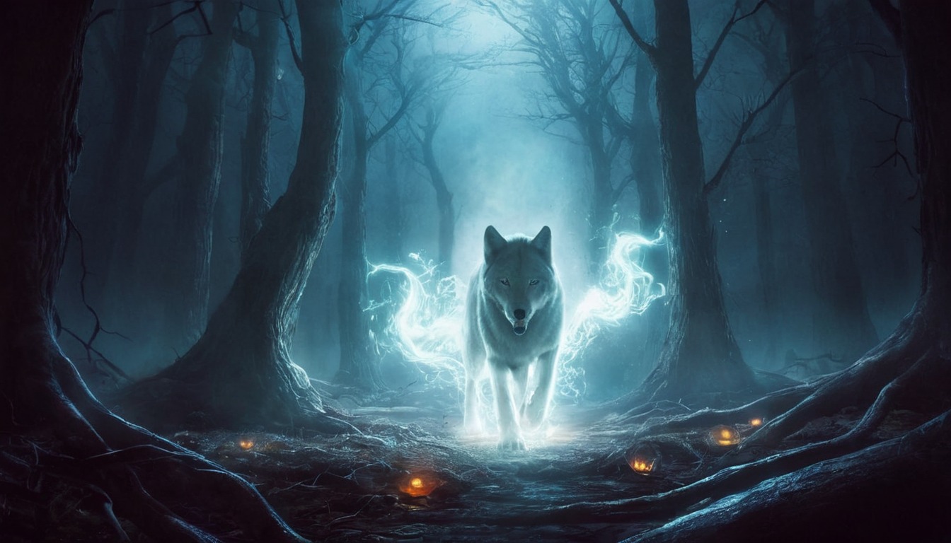 animal, gorgeous, night, wolf