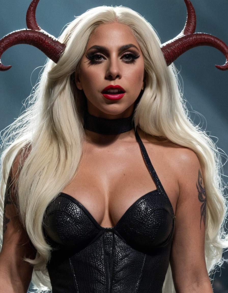 lady gaga, demon, singer, entertainment, pop culture