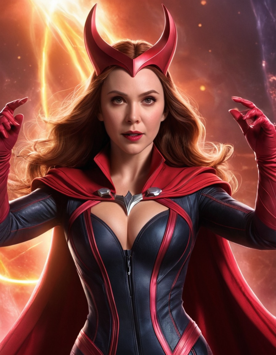 fun, scarlet witch (avengers), avengers, caricature, comedy, entertainment